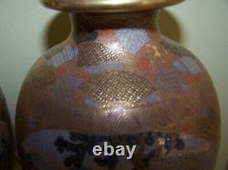 Amazing -2 Large Signed Kinkozan Japanese Meiji Satsuma Vase S