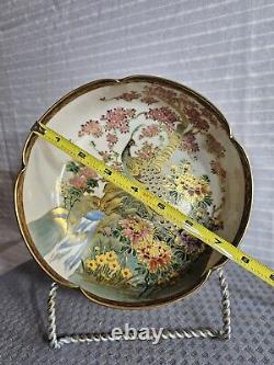 Antique Japanese Lobed Satsuma Bowl Meiji Period C. 1900