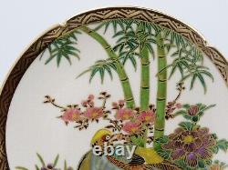 Antique Meiji Period Hand Painted Japanese Satsuma Porcelain Dish Koshida