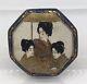 Antique Meiji Period Japanese Satsuma Painted Geisha Ladies Marked Belt Buckle