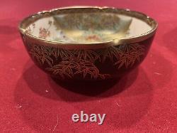 Antique Satsuma Japanese Meiji Porcelain Bowl-signed