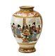 Japanese Kozan Satsuma Hand Painted Miniature Porcelain Vase Meiji Period