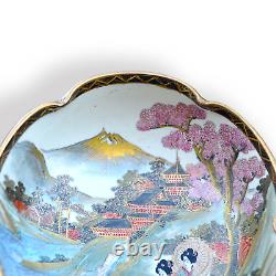 Japanese Late Meiji Satsuma bowl by FUTAJI Lovely Quality 16cm D