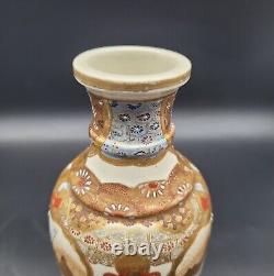 Japanese Meiji Satsuma Antique Vase & Bucket 19th Century