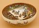 Japanese Meiji Satsuma Bowl With Butterflies & Floral Designs, Signed