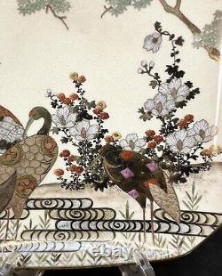Japanese Meiji Satsuma Low Bowl / Plate / Tray by Gyozan