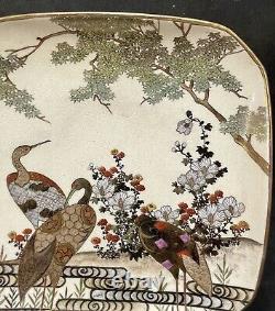 Japanese Meiji Satsuma Low Bowl / Plate / Tray by Gyozan
