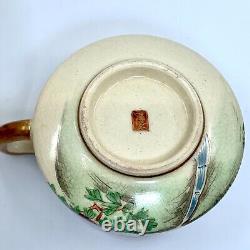 Japanese Meiji Satsuma Porcelain 18pc Tea Set, 1880-1912 RARE Mountain Floral