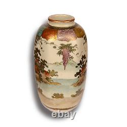 Japanese Meiji Satsuma Vase by BANKOZAN -Superb Quality 6 16cm Hexagon shape