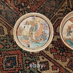 Japanese Satsuma Hand Painted Earthenware Pottery Edo Meiji c1850's 1870's