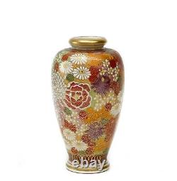 Japanese Satsuma Millefleur Hand Painted Miniature Porcelain Vase Meiji/Taisho
