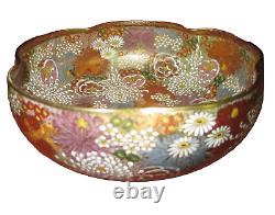Japanese Satsuma Millefleurs High Quality Bowl Late Meiji Superb condition