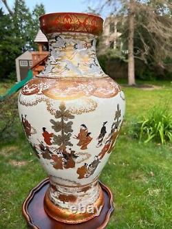 Japanese Vase Satsuma Kuntani MEIJI Estate Rare