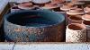 Making A Mishima Deep Navy Blue Pot Pottery