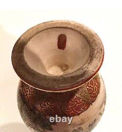 Stunning Meiji Artist Signed Japanese Satsuma Vase Museum Quality