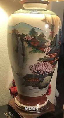 Vintage? Meiji Japanese Satsuma Vase Lamp