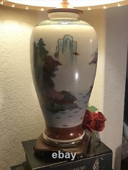 Vintage? Meiji Japanese Satsuma Vase Lamp